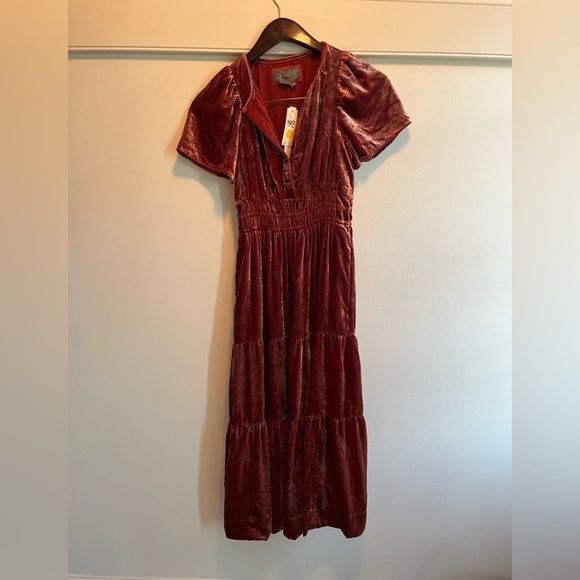 Anthropologie The Somerset Maxi Dress: Velvet Edition, Size XSP NWT - Picture 6 of 16